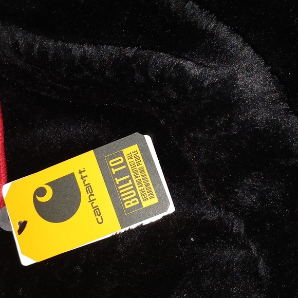 Carhartt MENS Knit bright red cuffed Beanie NWT - Picture 3 of 6